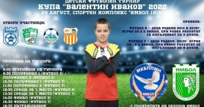 Видео/Пълни записи от мачовете  в детския футболен турнир за Купа „Валентин Иванов“: